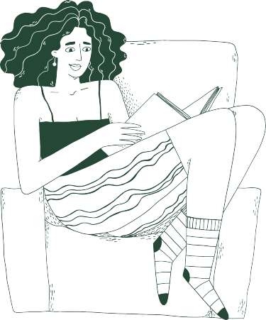 bookcook reading art illustration