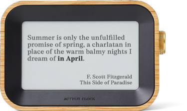 “Summer is only the unfulfilled promise of spring, a charlatan in place of the warm balmy nights dream of in April.” - F. Scott Fitzgerald, This Side of Paradise